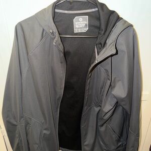 Mondetta Men's Hooded Windbreaker Jacket - Gray